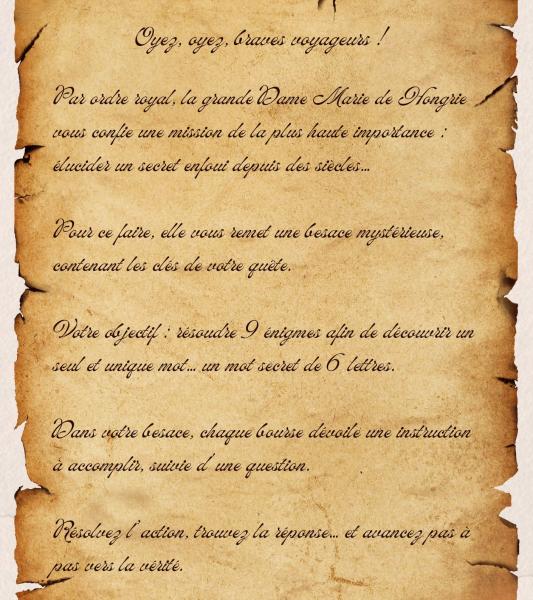 Jeu de piste "A la quête du mystère de Binche"