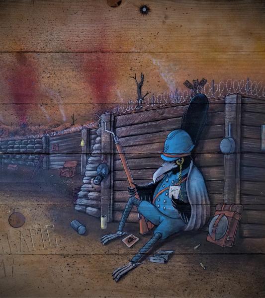 - Graff & Guerre au Centre d'Interprétation Plugstreet 14-18 à Ploegsteert 