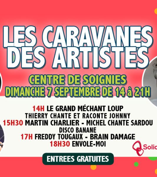 Les caravanes des artistes à Soignies