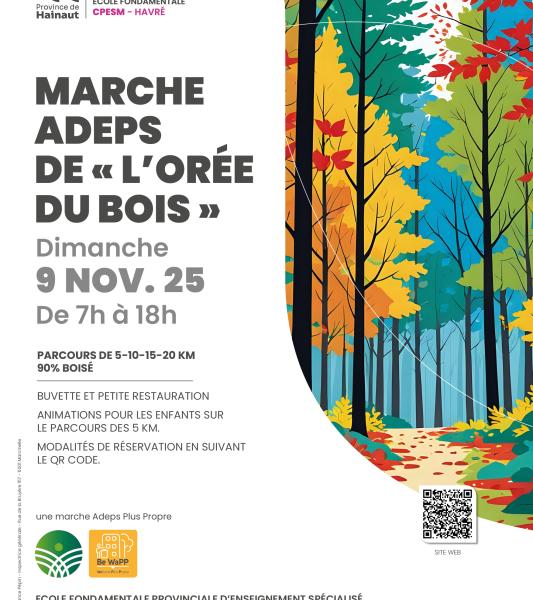 Marche ADEPS à Havré. 