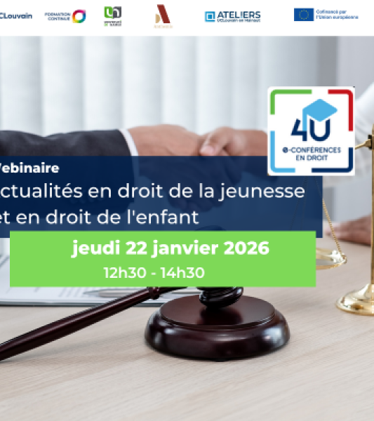E-conférence en droit de la jeunesse et en droit de l'enfant.