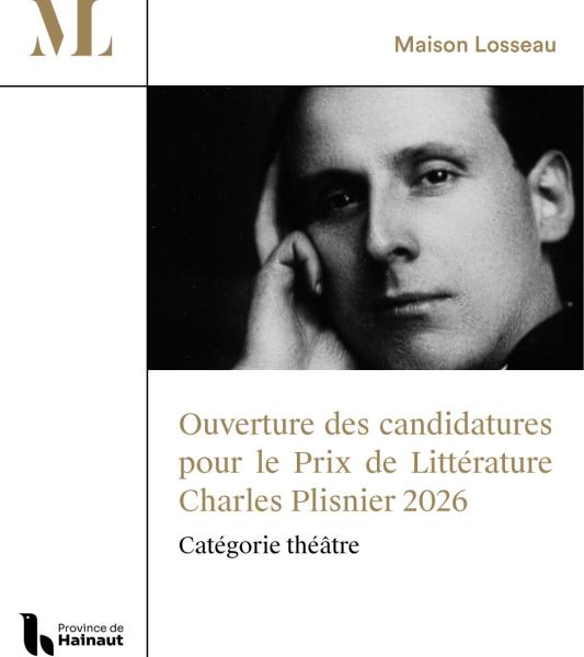 PRIX DE LITTÉRATURE CHARLES PLISNIER 2026 - THÉÂTRE