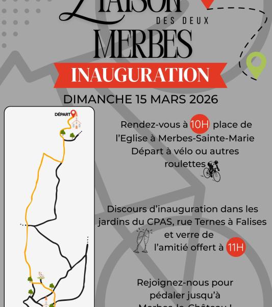 Inauguration de la Liaison douce des Deux Merbes