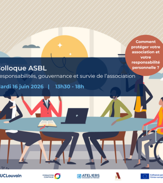 Colloque ASBL - Responsabilités, gouvernance et survie de l'association