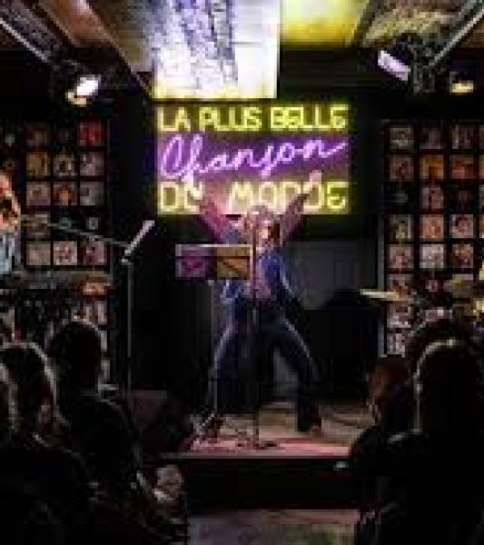 une chanteuse sur scène