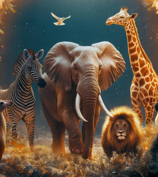 des animaux de la savane 