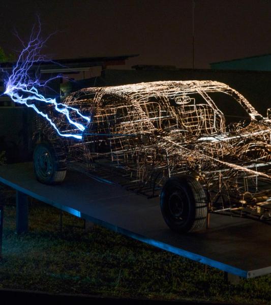 une voiture virtuelle