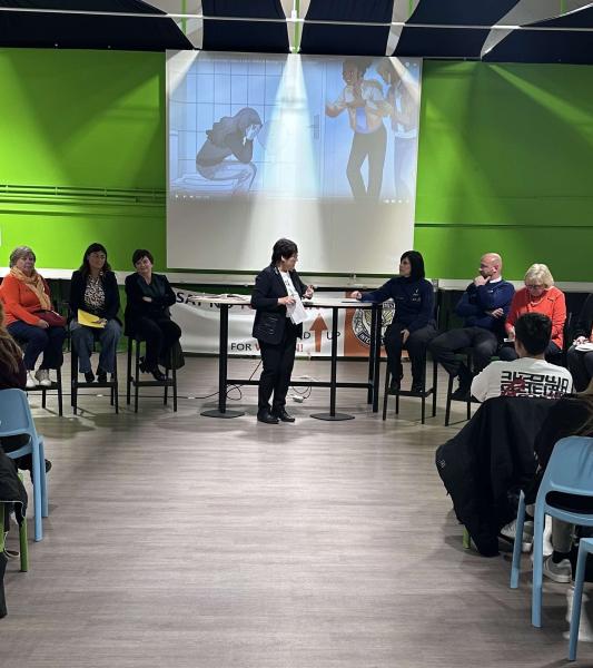 Une mobilisation forte à l’École du Futur de Mons contre les violences faites aux femmes