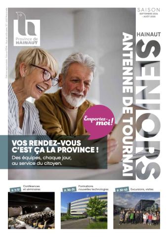 Brochure Hainaut Seniors Tournai - Activités 2024 / 2025